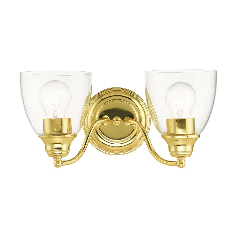 Livex Lighting 15132-02 Vanity Sconce in Polished Brass