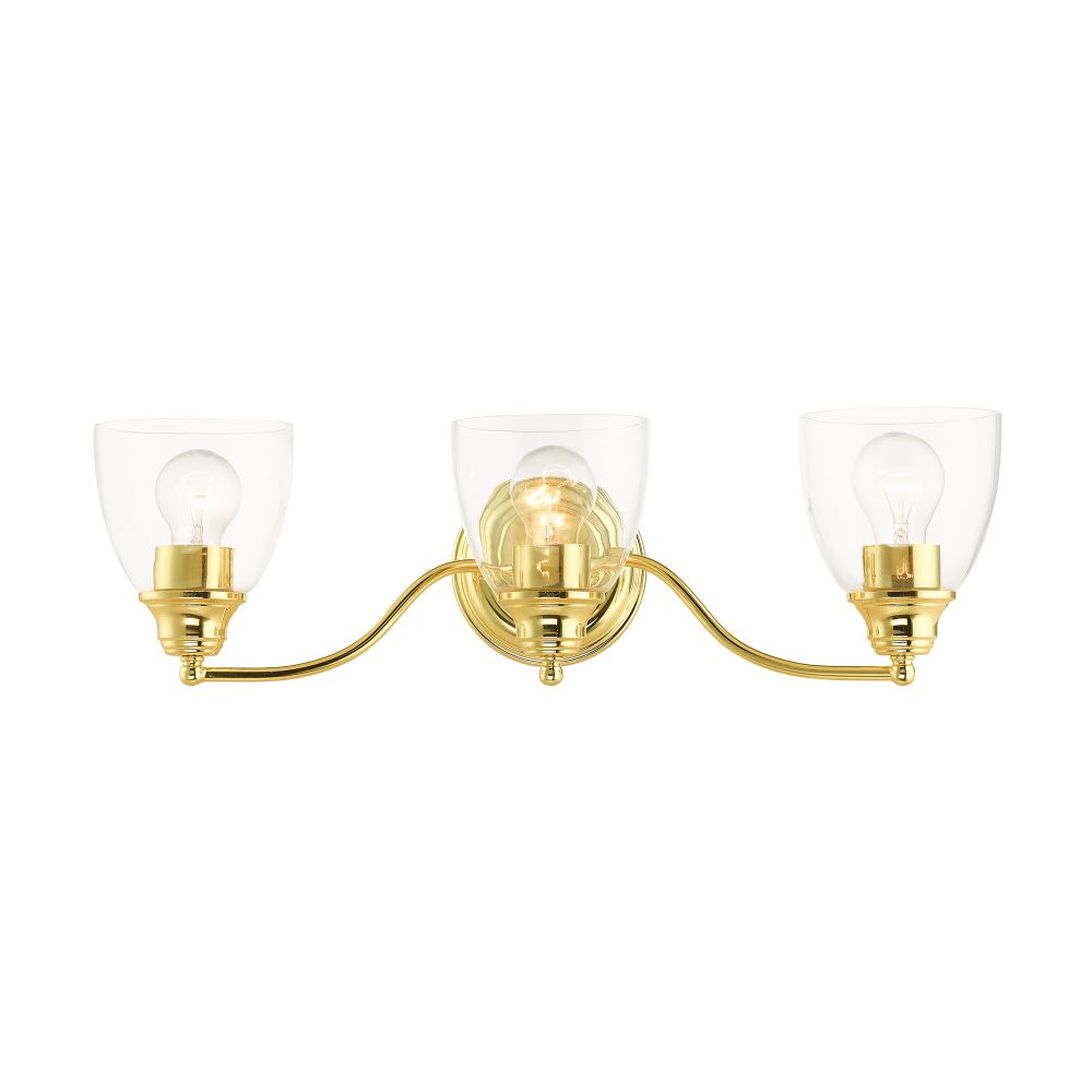 Livex Lighting 15133-02 Vanity Sconce in Polished Brass
