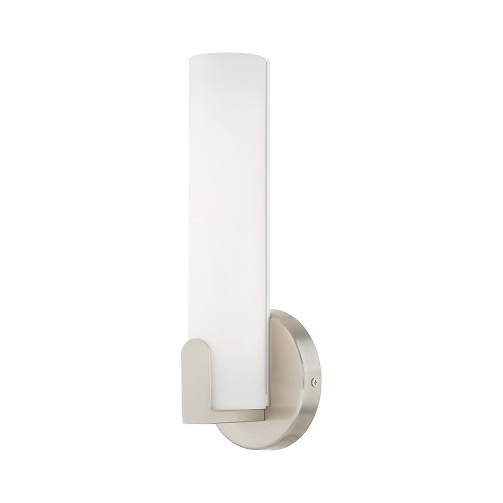 Livex Lighting 16361-91 Lund 10W LED Brushed Nickel ADA Wall Sconce