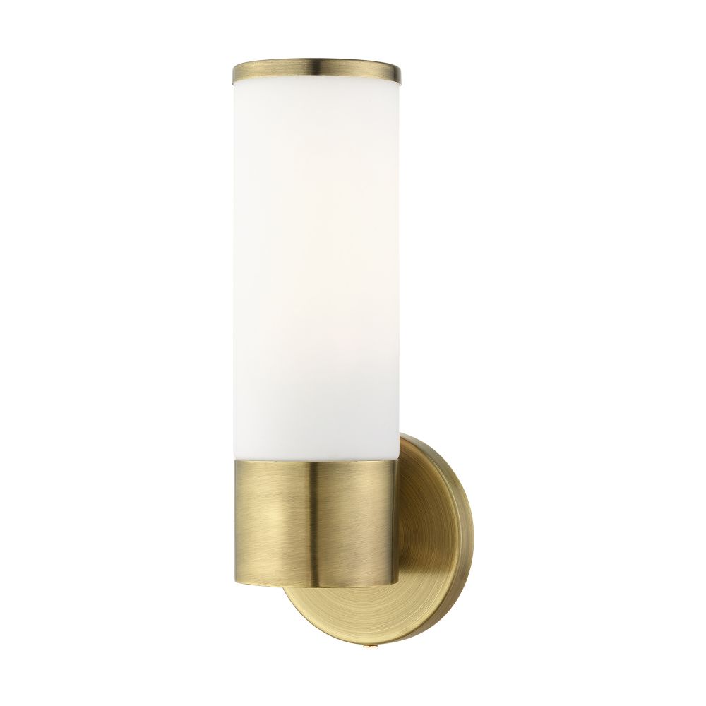 Livex Lighting 16561-01 ADA Single Sconce in Antique Brass