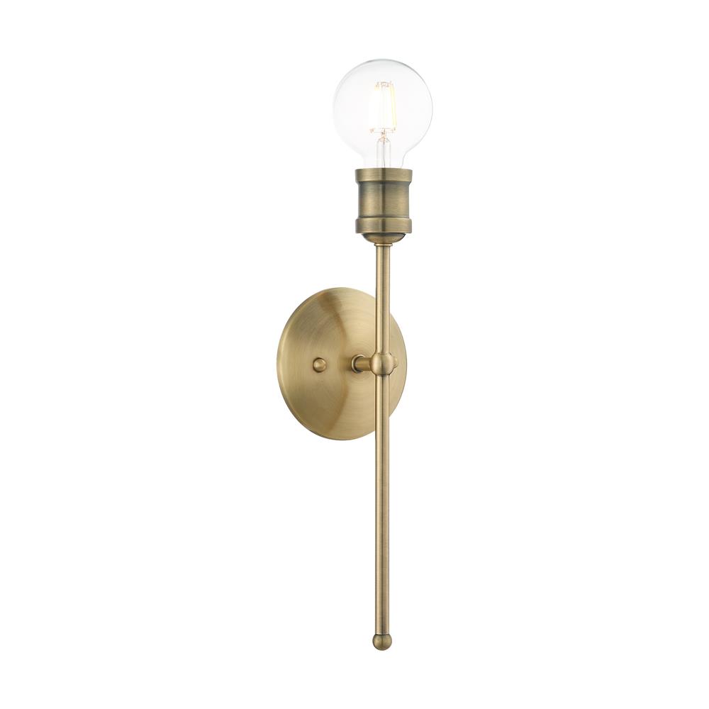 Livex Lighting 16711-01 Lansdale Sconce in Antique Brass 