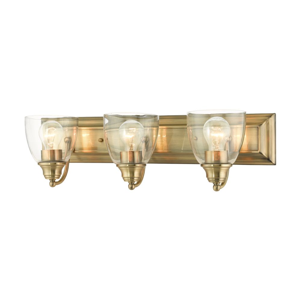 Livex Lighting 17073-01 Vanity Sconce in Antique Brass