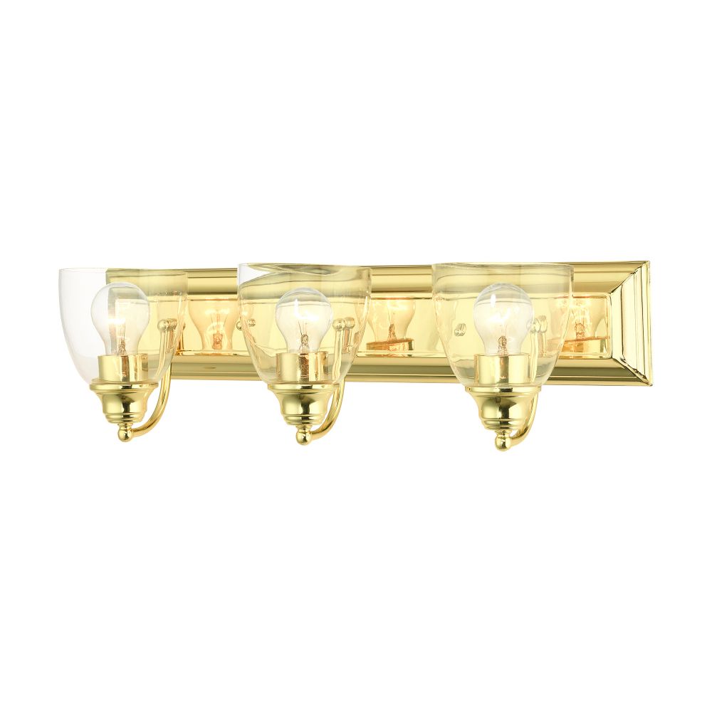 Livex Lighting 17073-02 Vanity Sconce in Polished Brass