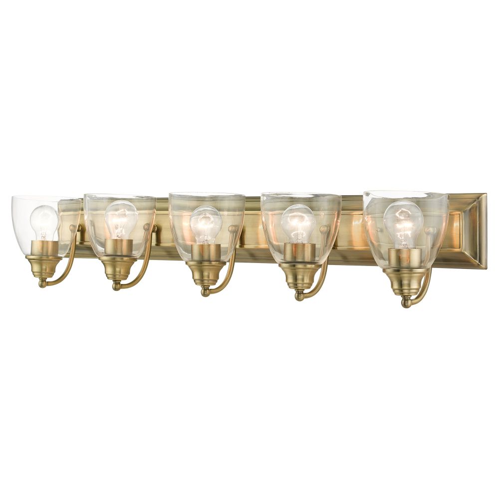 Livex Lighting 17075-01 Vanity Sconce in Antique Brass
