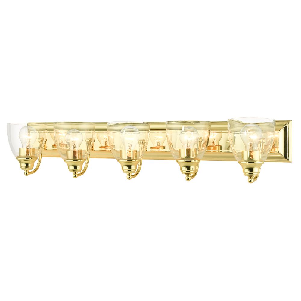 Livex Lighting 17075-02 Vanity Sconce in Polished Brass