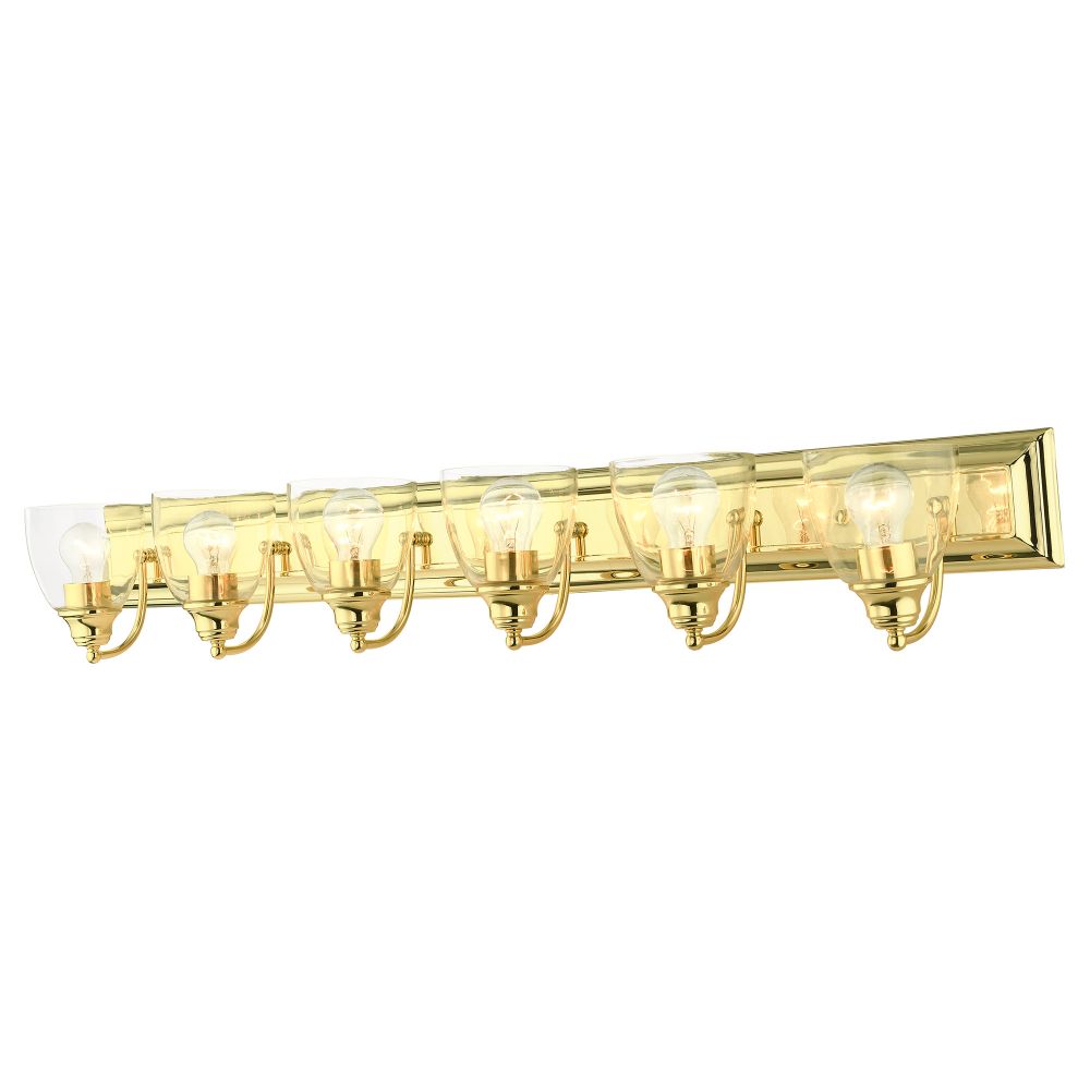 Livex Lighting 17076-02 Vanity Sconce in Polished Brass