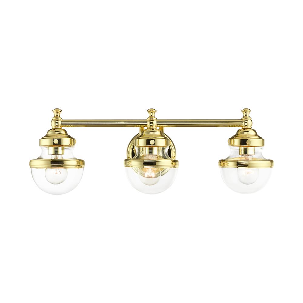 Livex Lighting 17413-02 Oldwick Vanity Sconce in Polished Brass