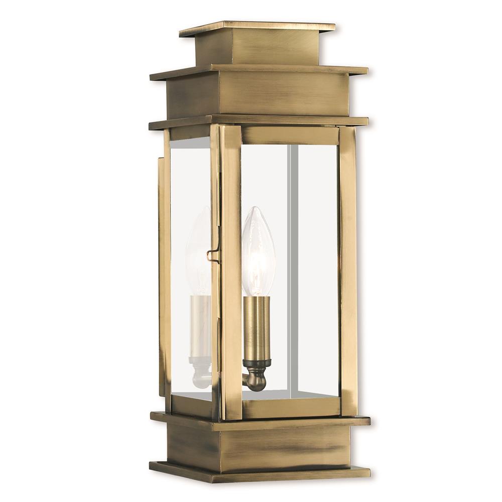 Livex Lighting 2013-01 Wall Lantern in Antique Brass