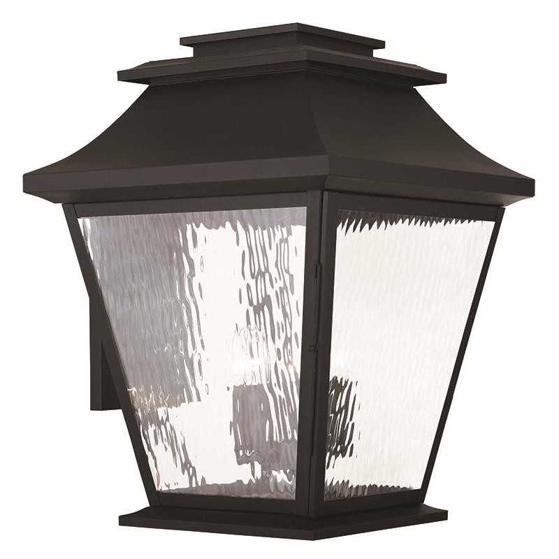 Livex Lighting 20245-04 Hathaway 5 Light Outdoor Wall Lantern in Black