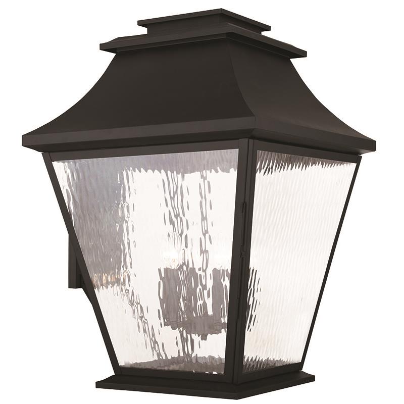 Livex Lighting 20251-04 Hathaway 6 Light Outdoor Wall Lantern in Black