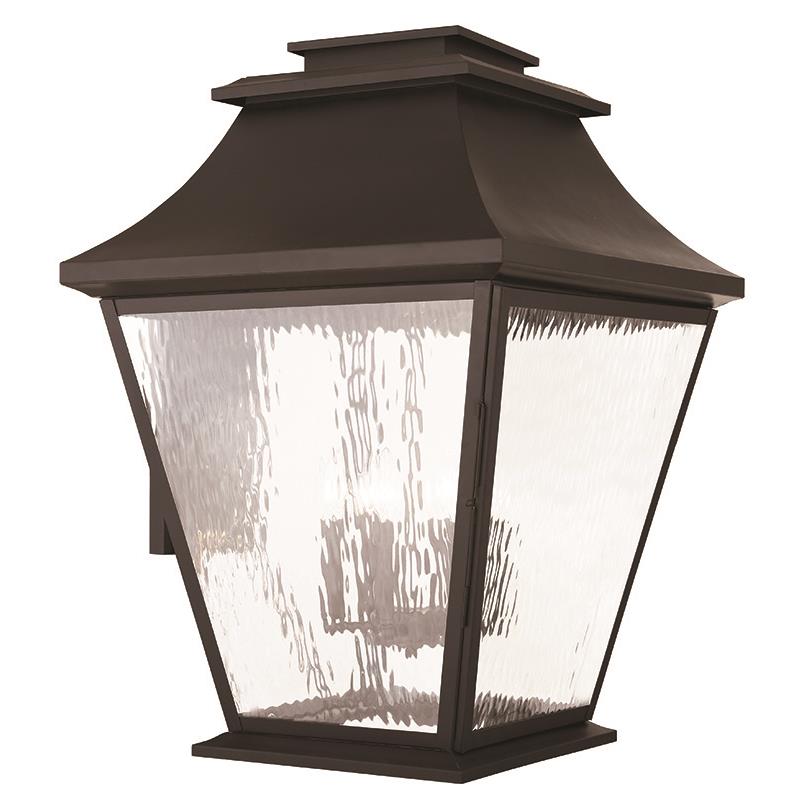 Livex Lighting 20251-07 Hathaway 6 Light Outdoor Wall Lantern in Bronze
