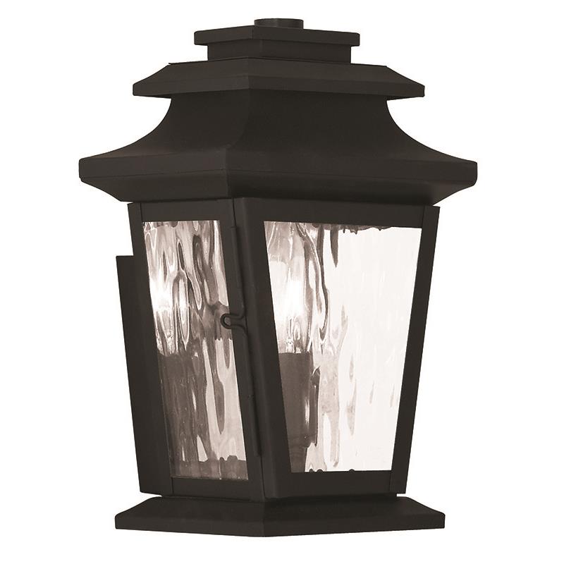 Livex Lighting 20255-04 Hathaway 1 Light Outdoor Wall Lantern in Black