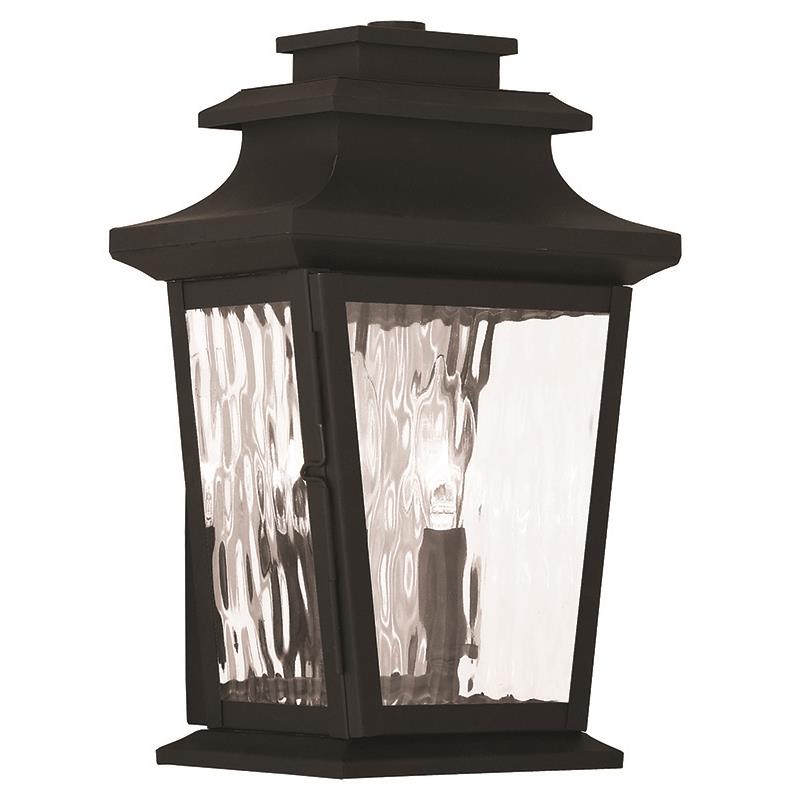 Livex Lighting 20256-04 Hathaway 2 Light Outdoor Wall Lantern in Black
