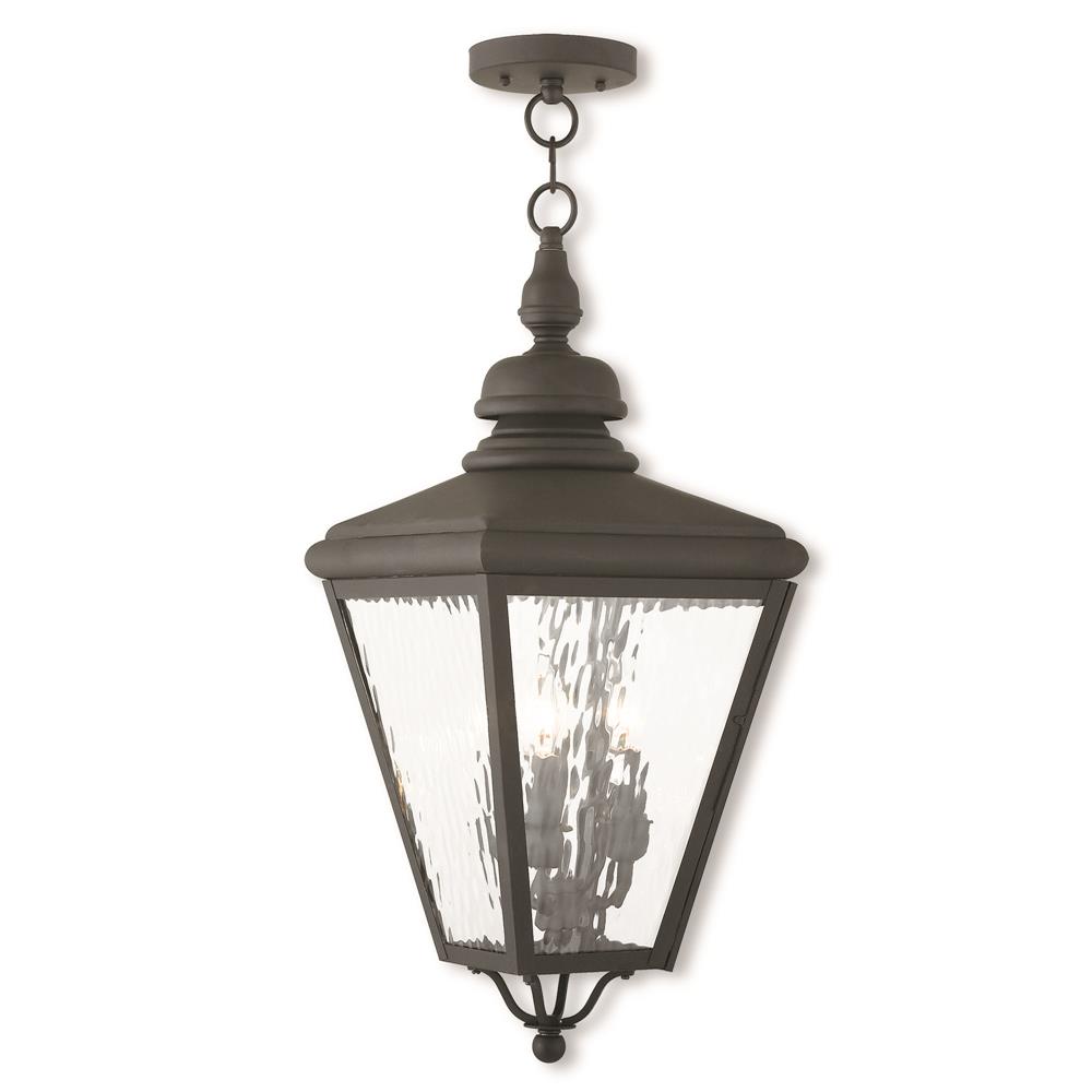 Livex Lighting 2035-04 Outdoor Chain-Hang Lantern in Black