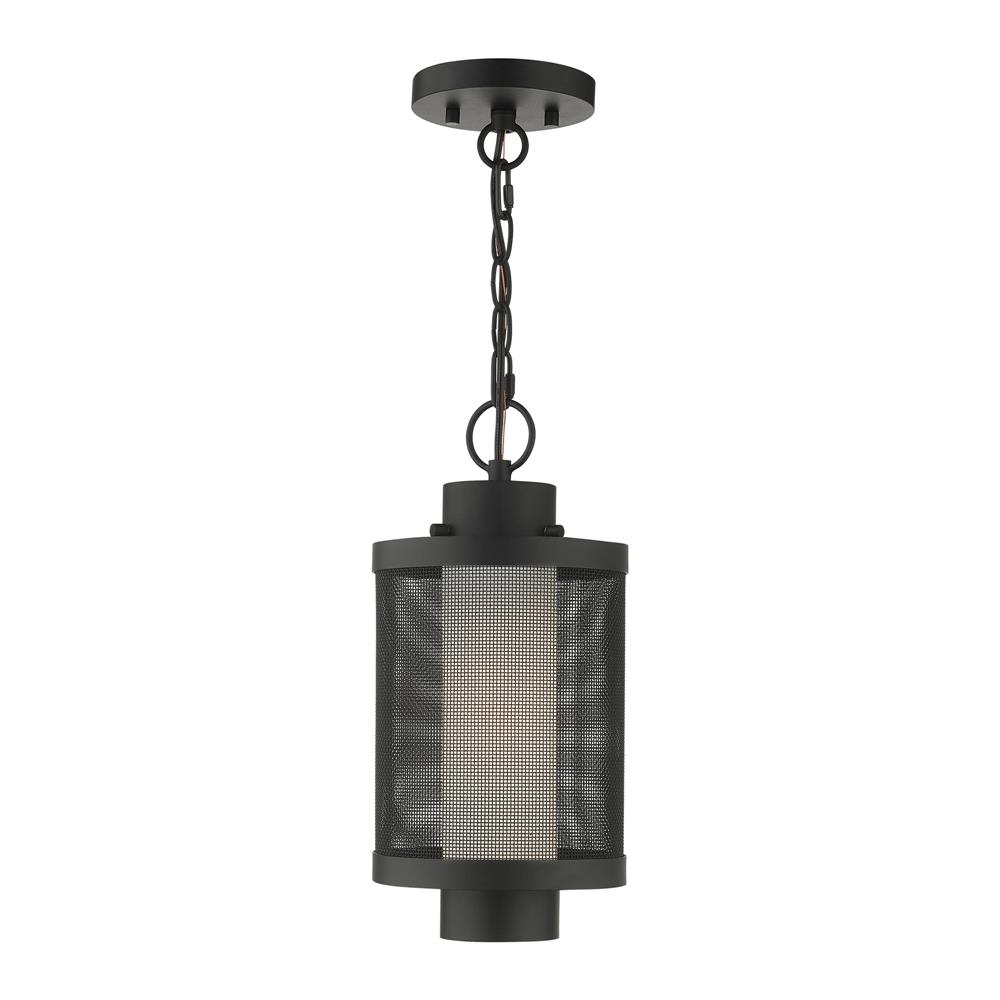 Livex Lighting 20685-14 Nottingham Outdoor Pendant Lantern in Textured Black
