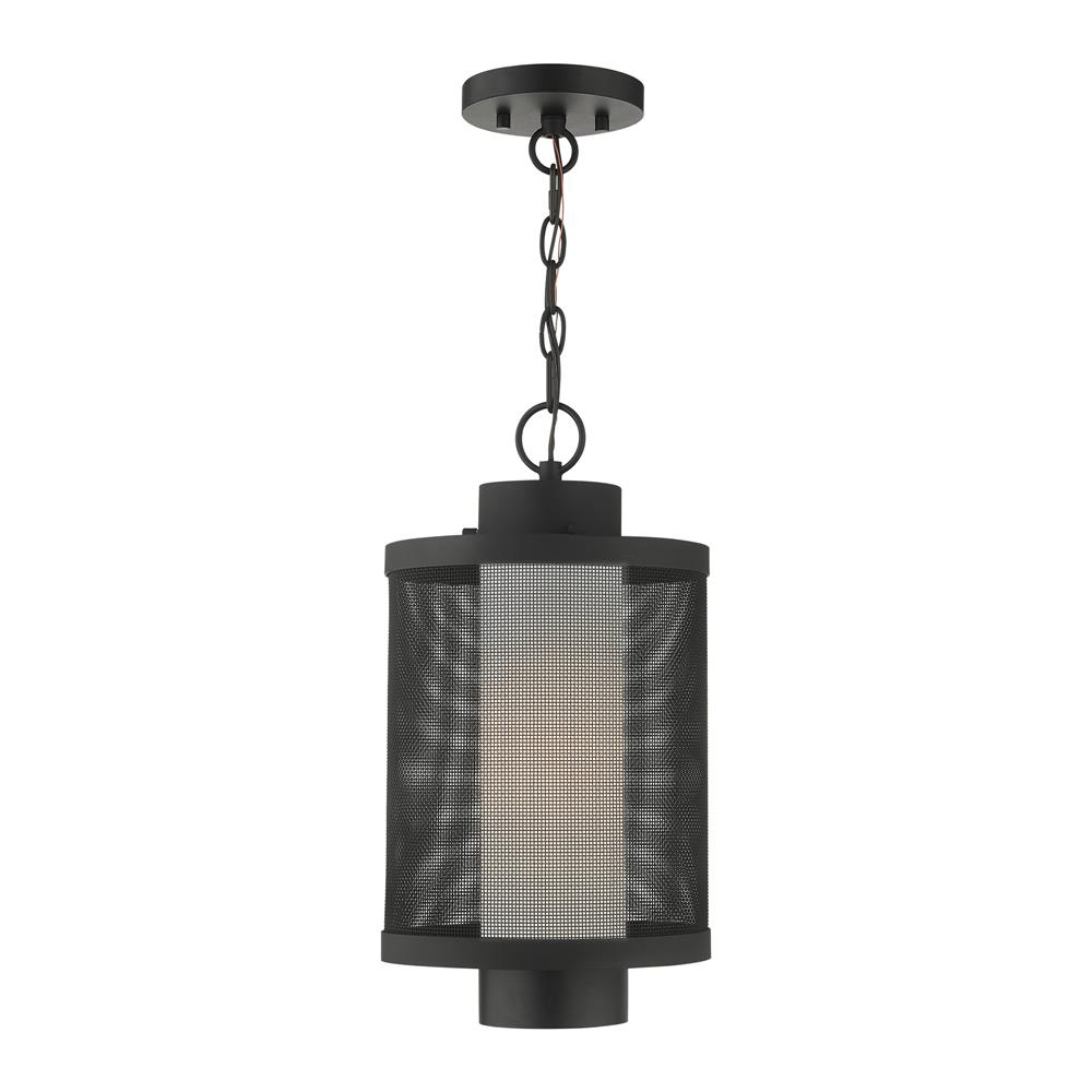 Livex Lighting 20687-14 Nottingham Outdoor Pendant Lantern in Textured Black