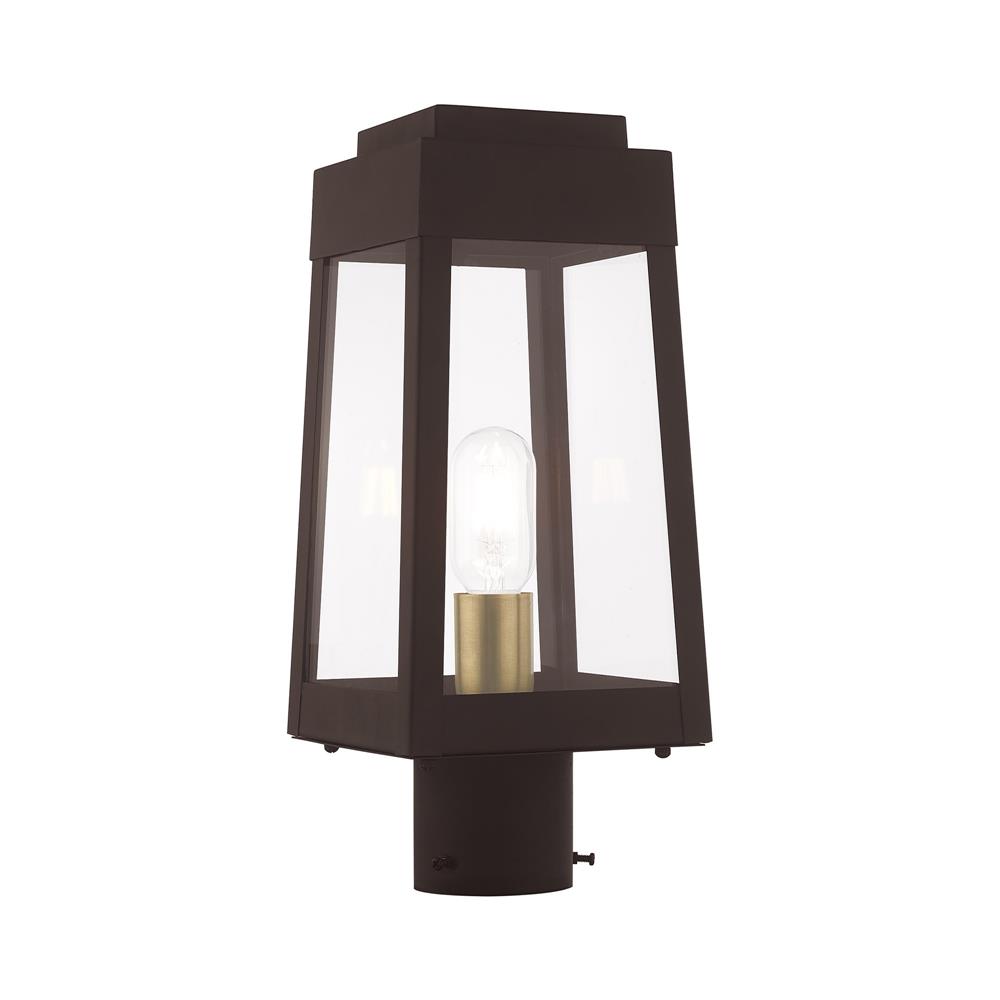 Livex Lighting 20853-07 1 Lt Bronze Outdoor Post Top Lantern