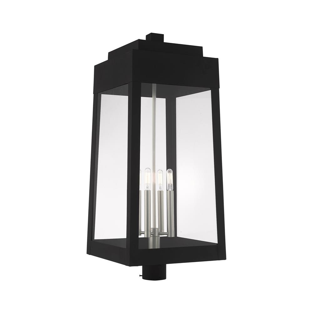 Livex Lighting 20862-04 4 Lt Black Outdoor Post Top Lantern
