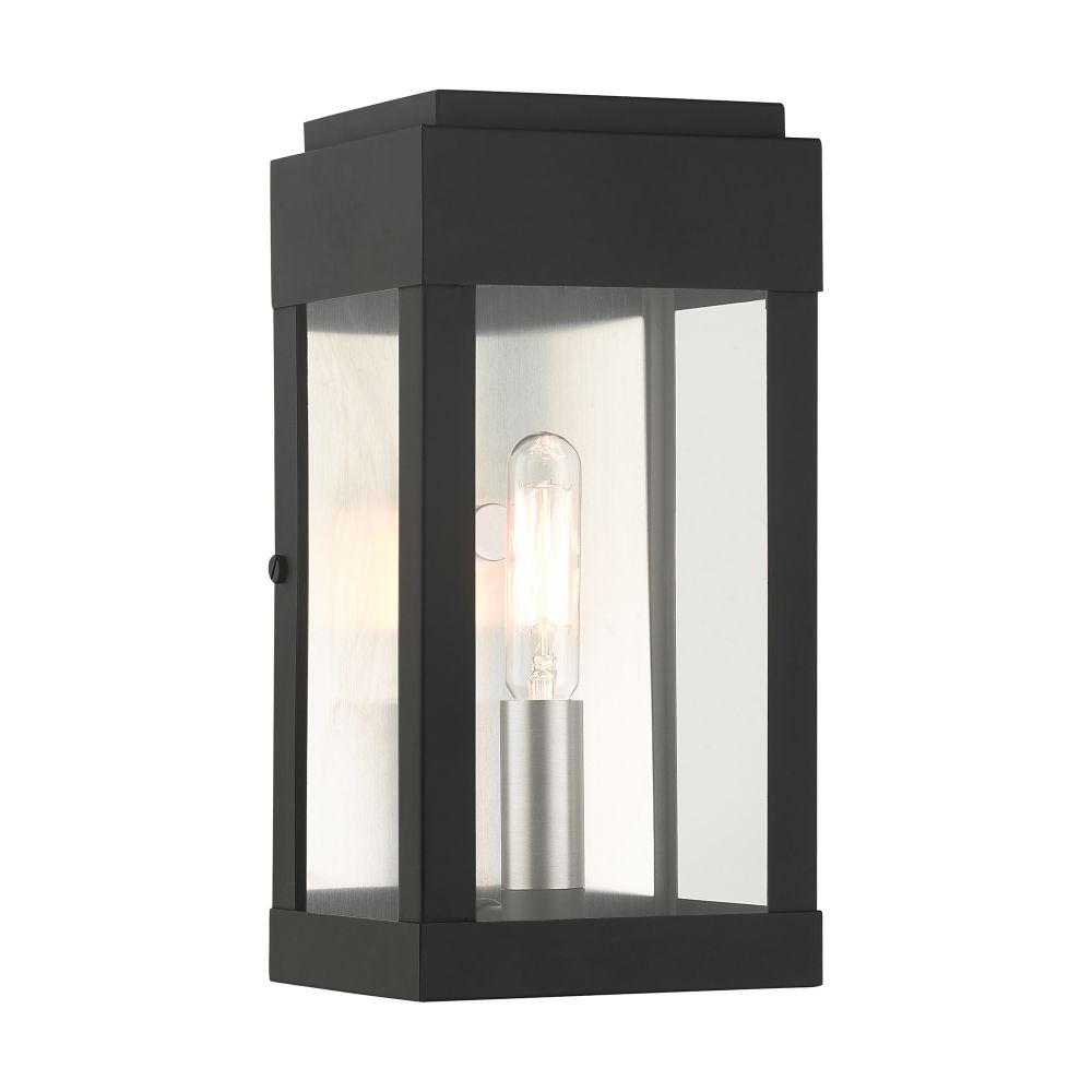 Livex Lighting 21231-04  Outdoor ADA Wall Lantern in Black 