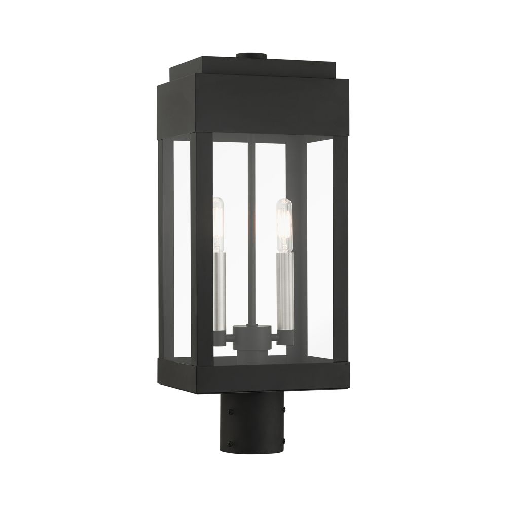 Livex Lighting 21236-04  Outdoor Post Top Lantern in Black 