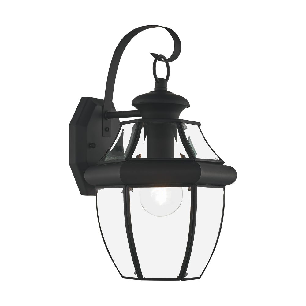 Livex Lighting 2151-04 Monterey Outdoor Wall Lantern in Black 