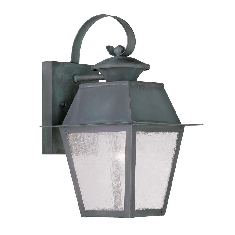 Livex Lighting 2162 Mansfield Medium Outdoor Wall Sconce with 1 Light in Charcoal