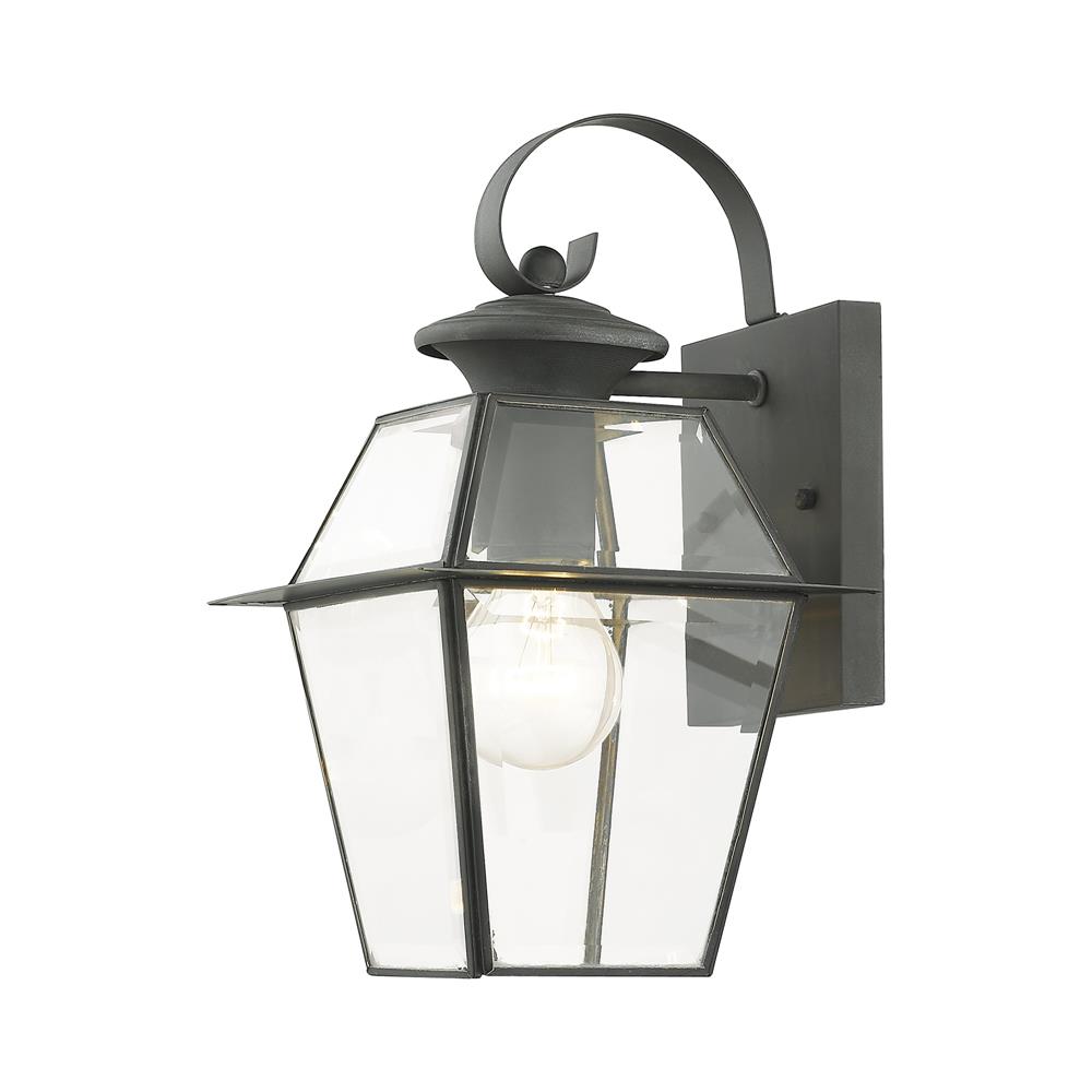 Livex Lighting 2181-61 1 Light Charcoal Outdoor Wall Lantern