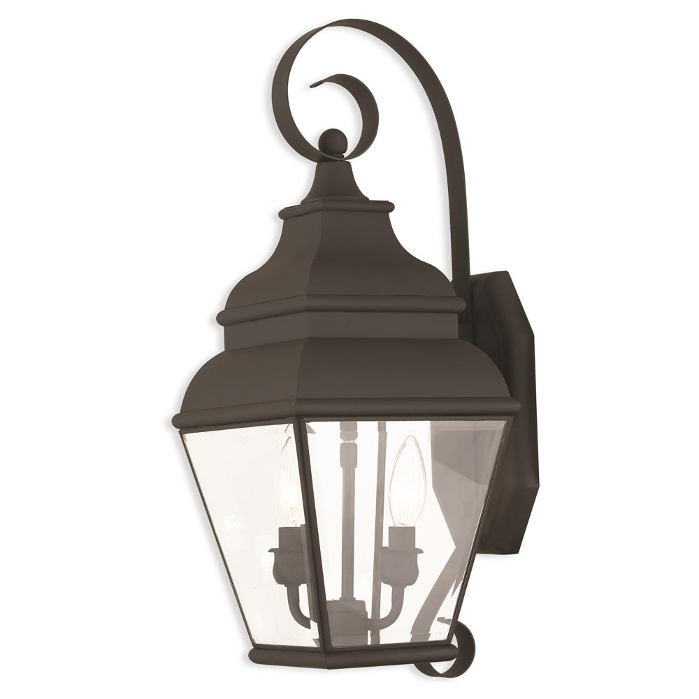 Livex Lighting 2591-04 2 Light Black Outdoor Wall Lantern