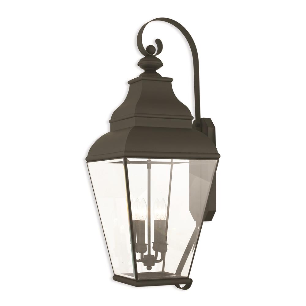 Livex Lighting 2596-04 4 Light Black Outdoor Wall Lantern