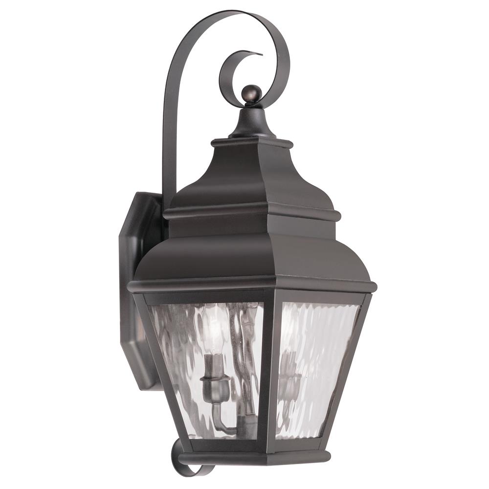 Livex Lighting 2602 Exeter Large Outdoor Wall Sconce with 2 Lights in Bronze