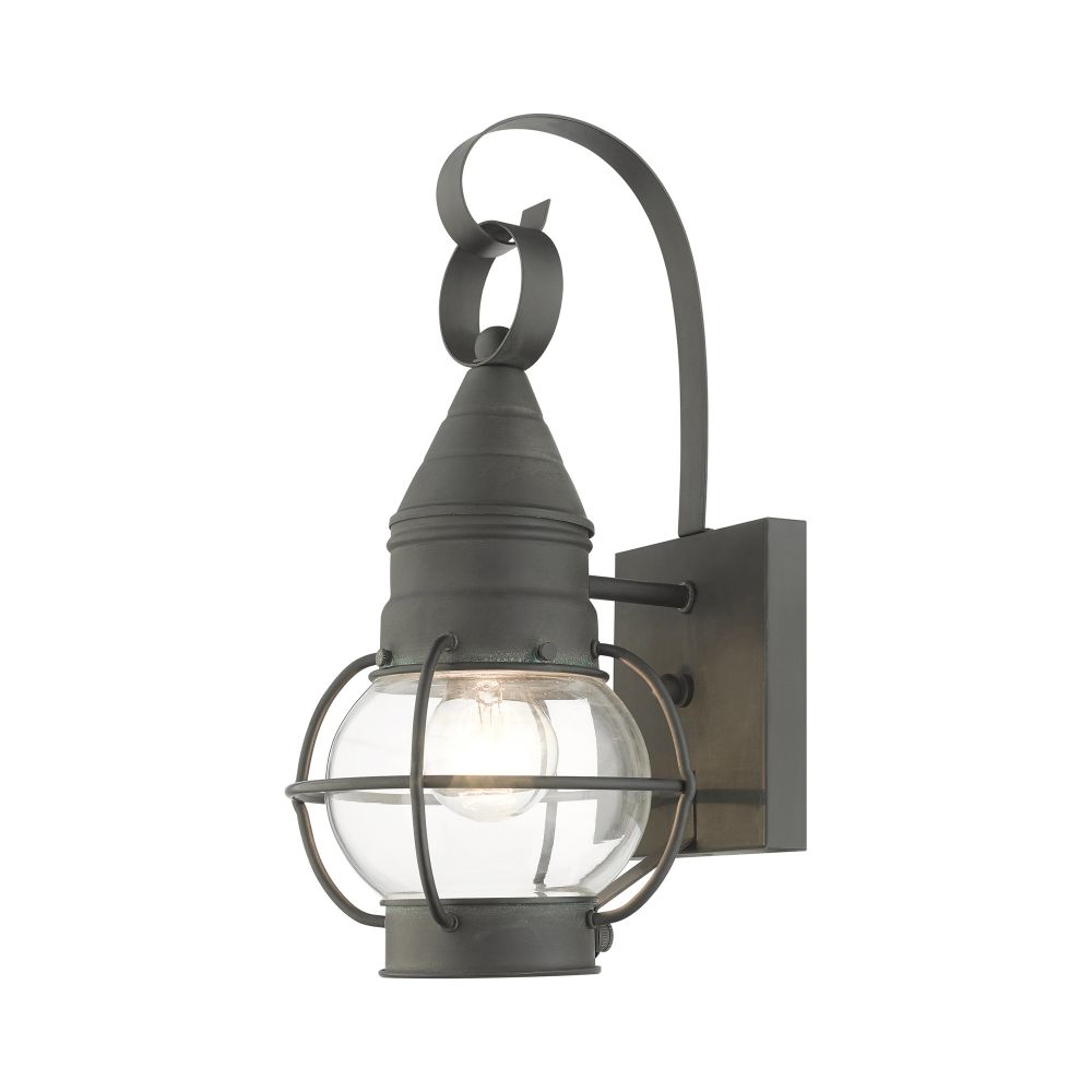 Livex Lighting 26900-61 Outdoor Wall Lantern in Charcoal