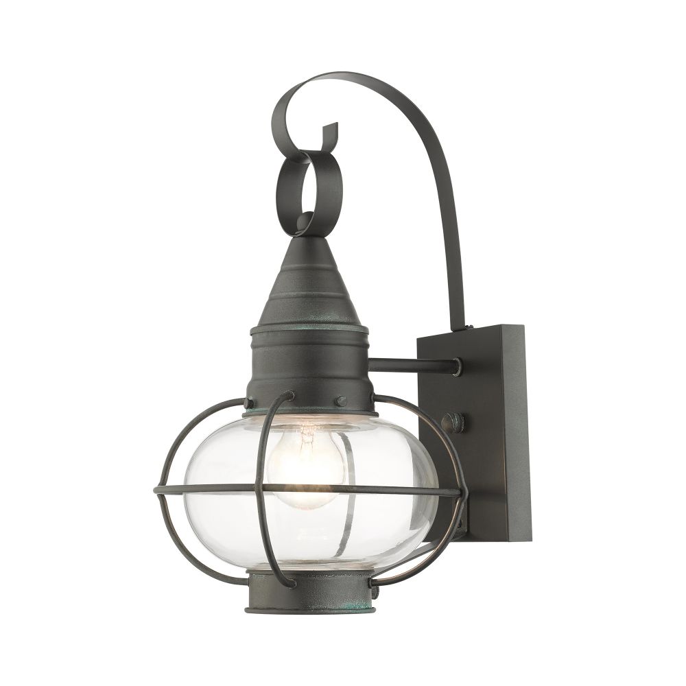 Livex Lighting 26901-61 Outdoor Wall Lantern in Charcoal