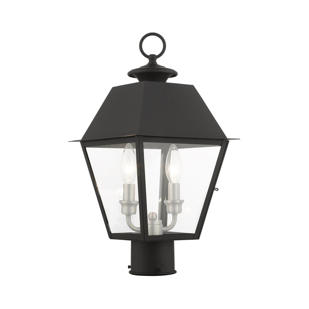 Livex Lighting 27216-04 Outdoor Post Top Lantern in Black