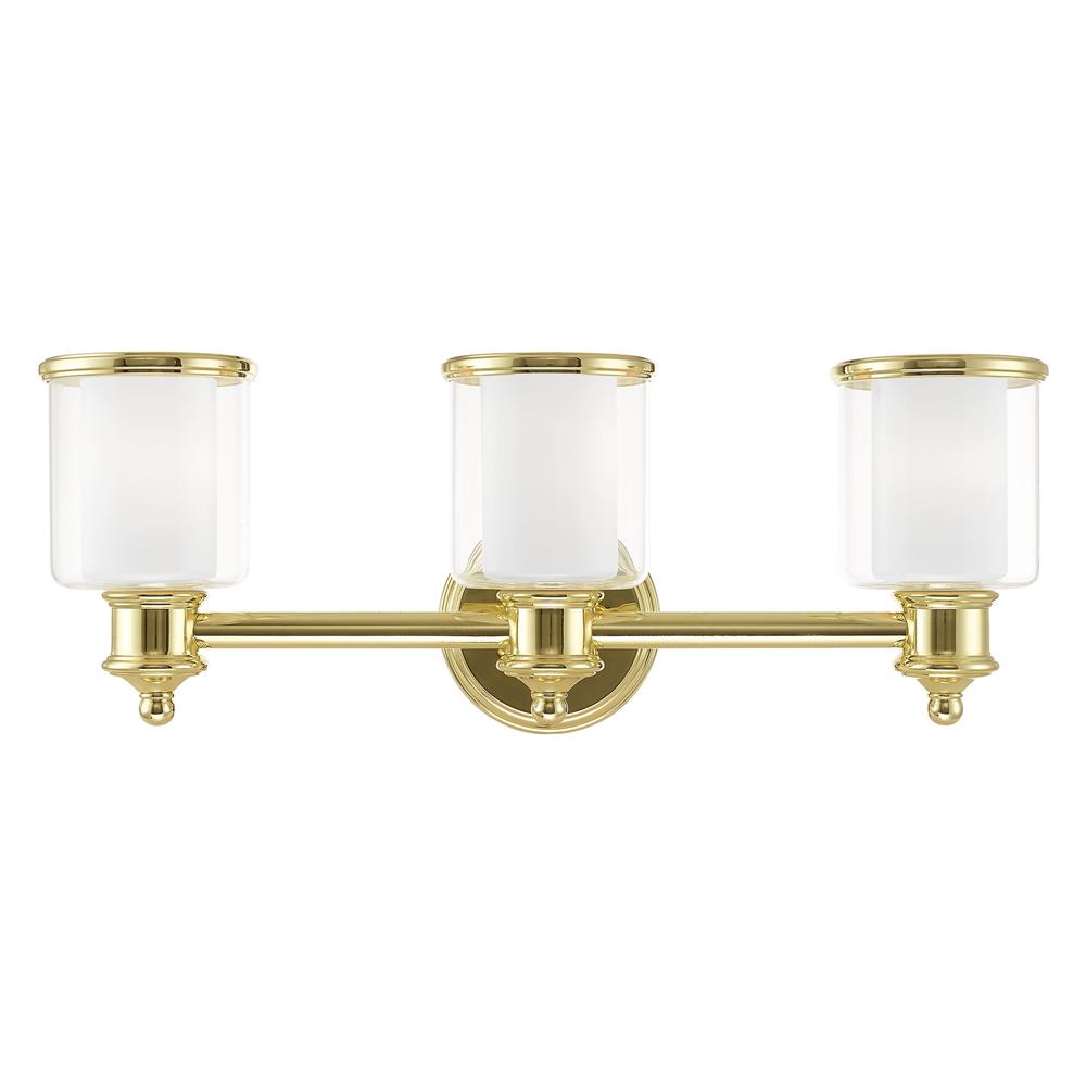 Livex Lighting 40213-02 Middlebush 3 Lt Polished Brass Bath Vanity