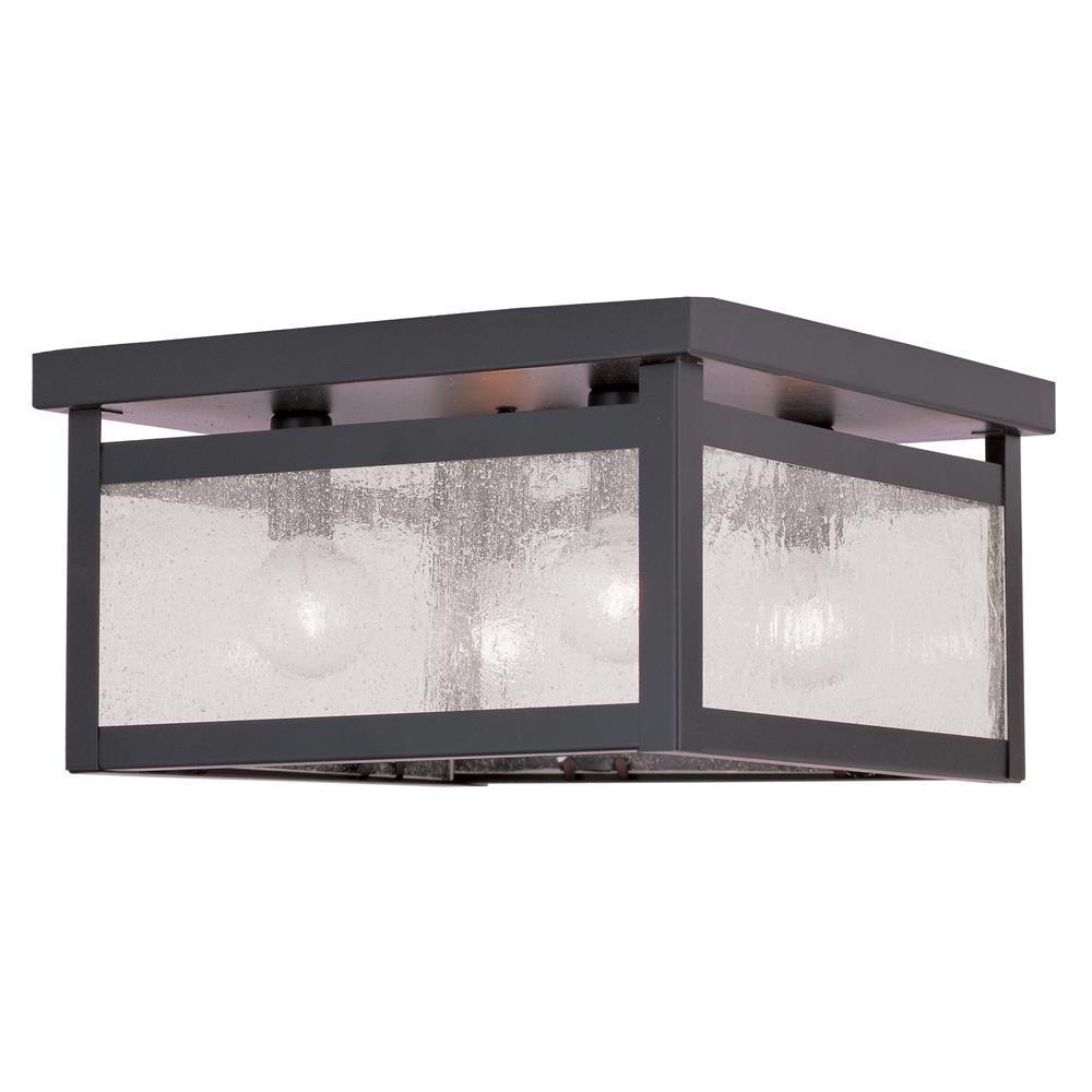 Livex Lighting 4052 Milford Flush Mount Ceiling Fixture with 4 Lights in Bronze