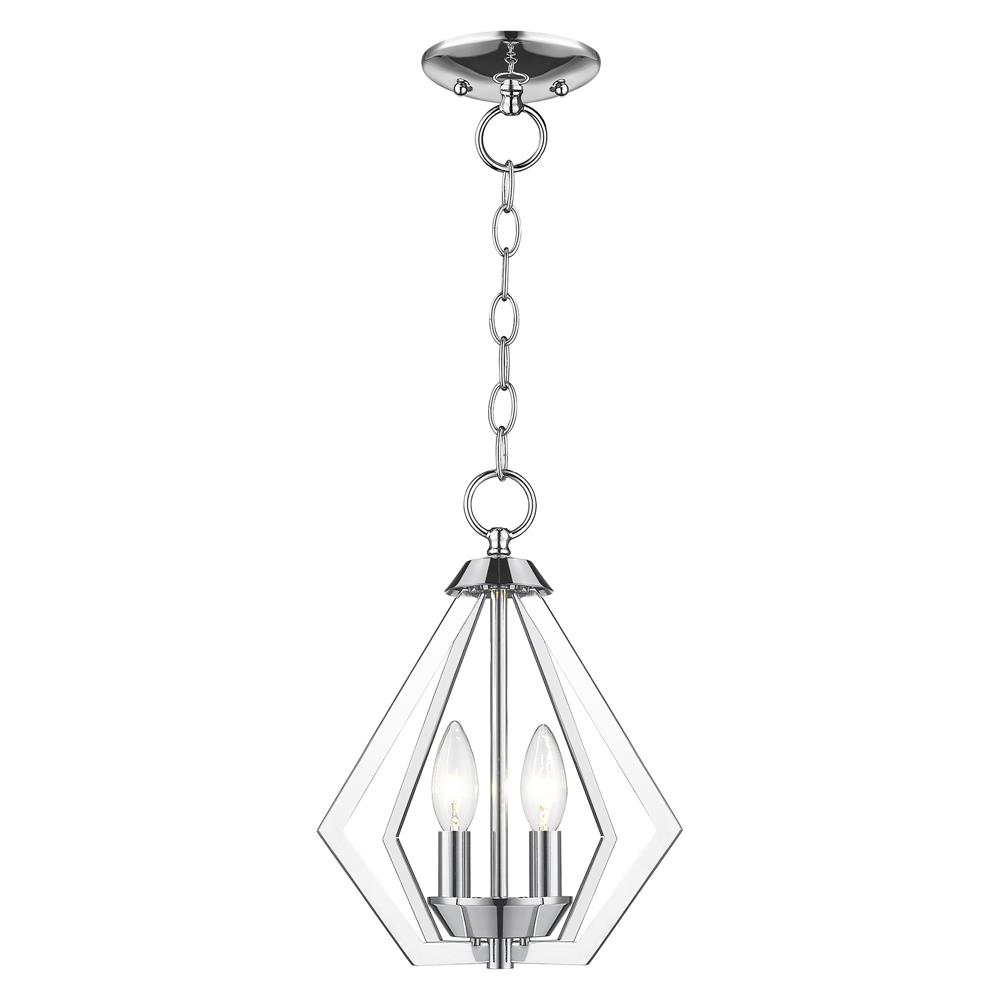 Livex Lighting 40922-05 Convertible Mini Chandelier/Ceiling Mount in Polished Chrome