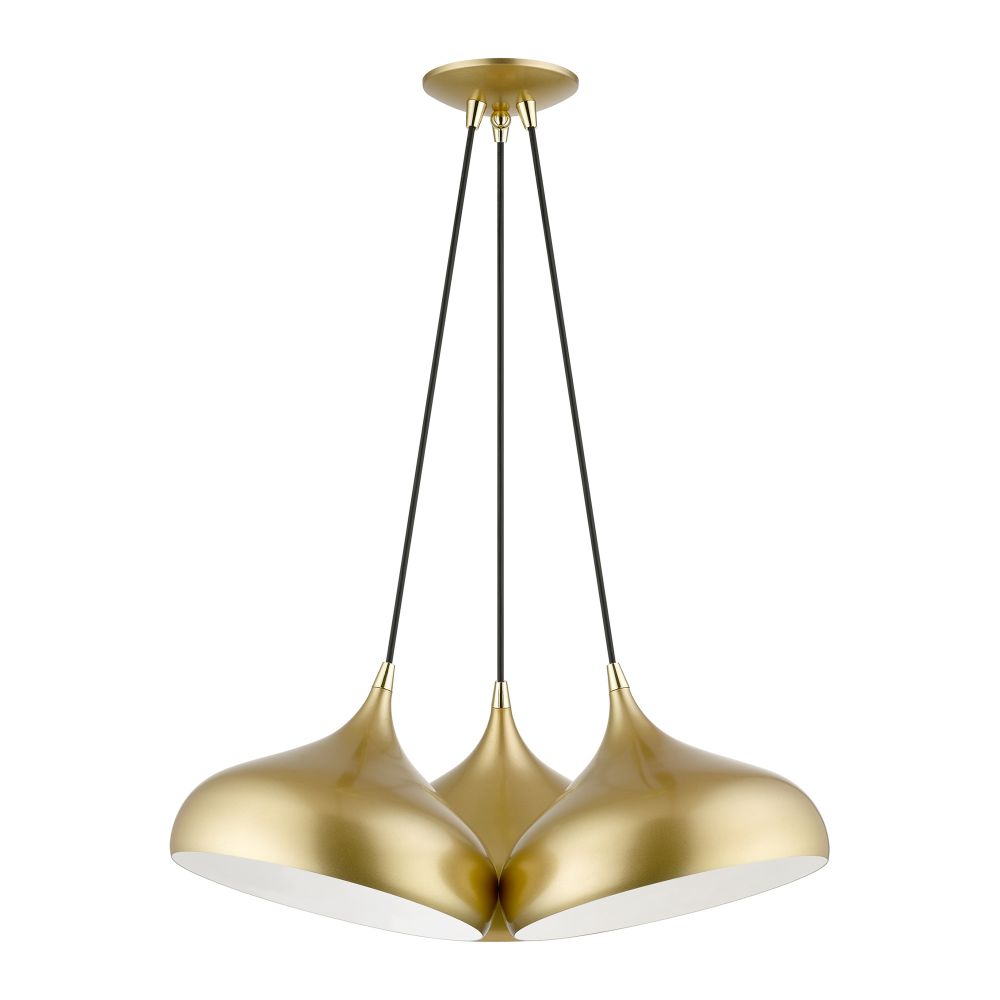 Livex Lighting 41053-33 3 Light Soft Gold Cluster Pendant