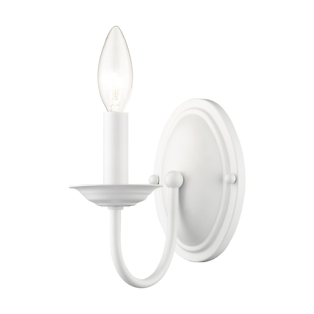 Livex Lighting 4151 Williamsburgh Wall Sconce with 1 Light in White