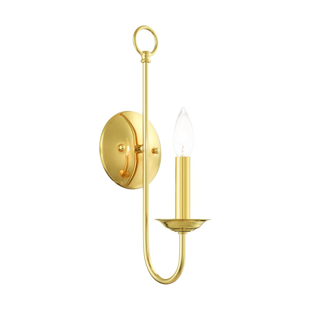 Livex Lighting 42681-02 Estate Sconce in Polished Brass