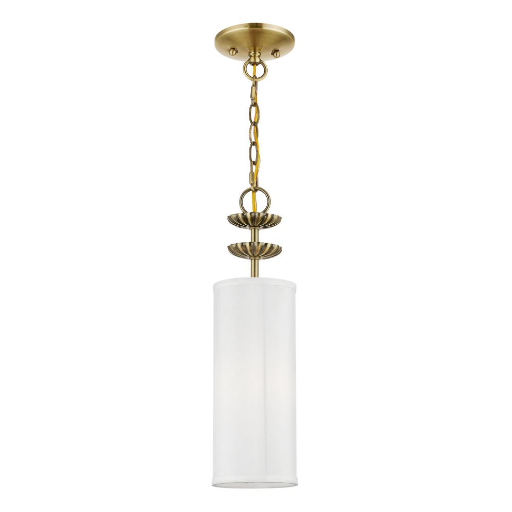 Livex Lighting 42981-01 1 Antique Brass Mini Pendant