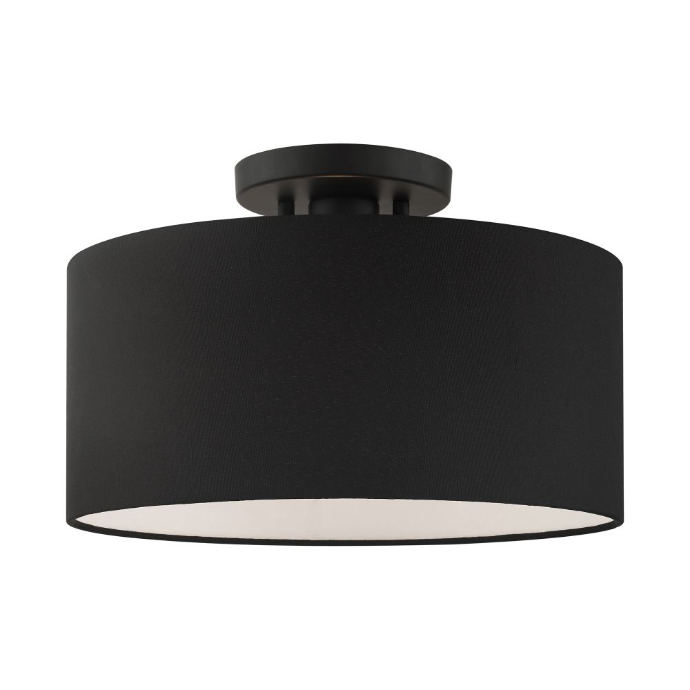 Livex Lighting 45663-04 Semi Flush in Black 
