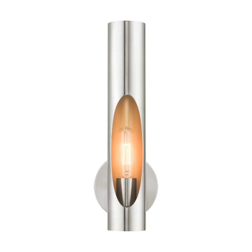 Livex Lighting 45891-91 ADA Single Sconce in Brushed Nickel