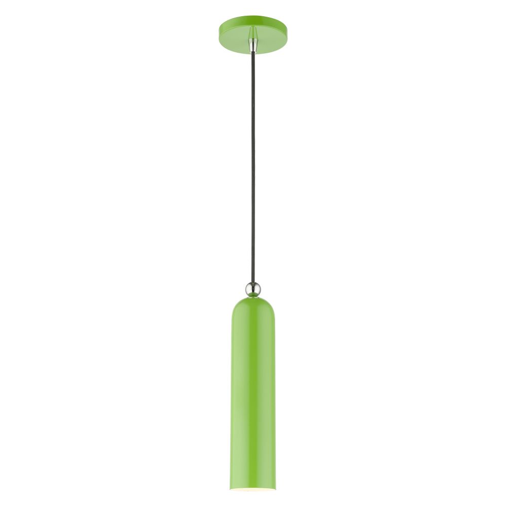 Livex Lighting 46751-78 Pendant in Shiny Apple Green