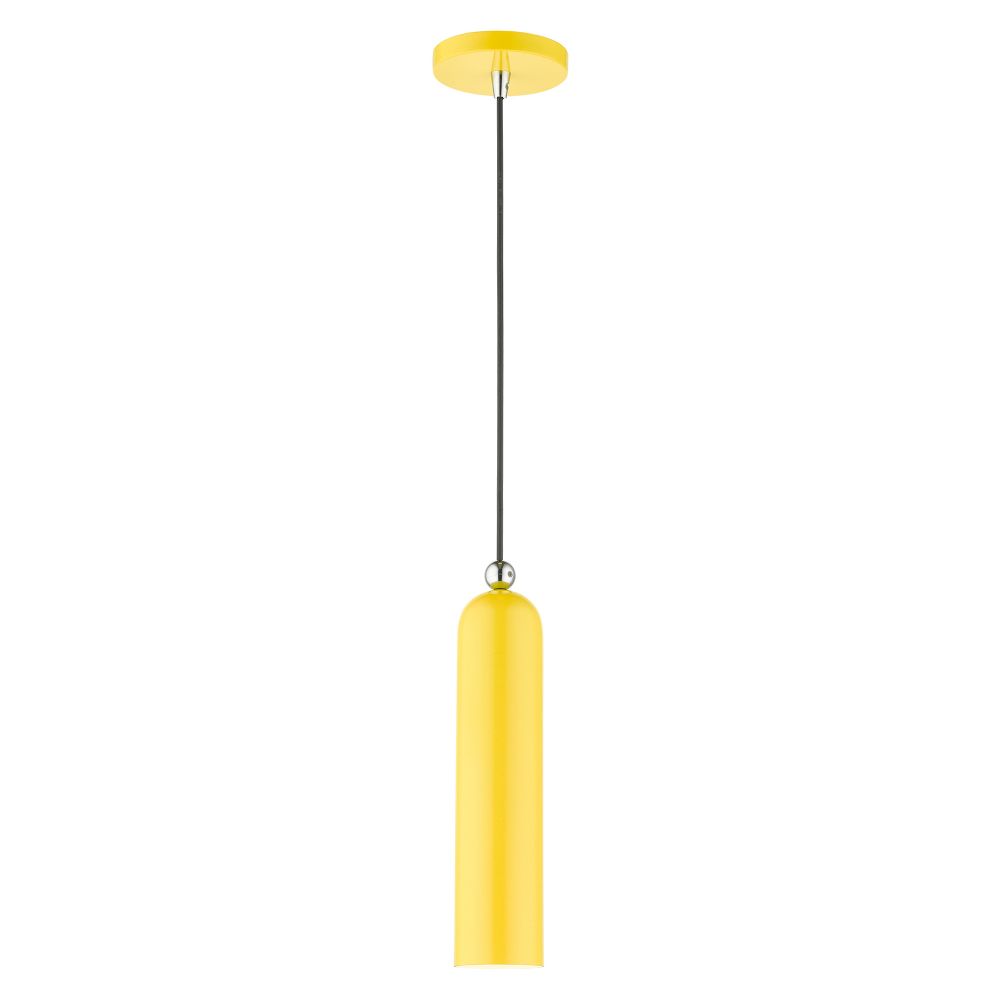 Livex Lighting 46751-82 Pendant in Shiny Yellow