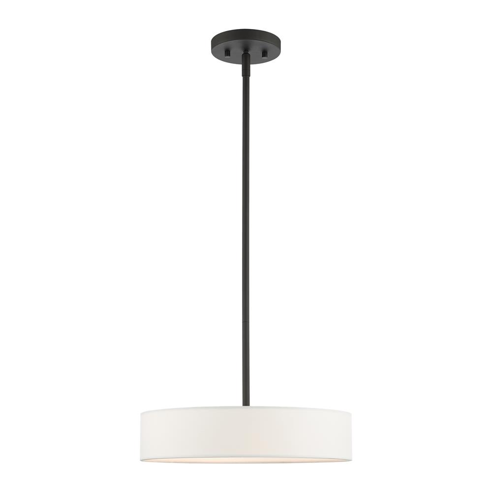 Livex Lighting 46923-04 Venlo Pendant in Black with Brushed Nickel Accents
