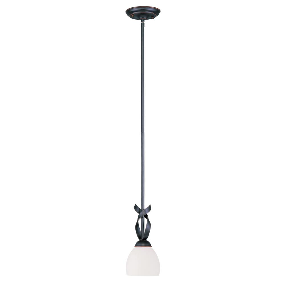 Livex Lighting 4750 Brookside 13 Inch Tall Mini Pendant with 1 Light in Olde Bronze