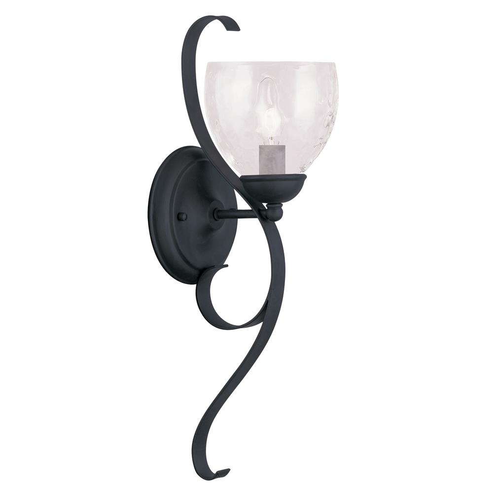 Livex Lighting 4808 Brookside Wall Sconce with 1 Light in Black