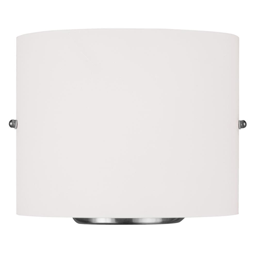 Livex Lighting 4904 Glass Shade Wall Sconce with 2 Lights in Brushed Nickel