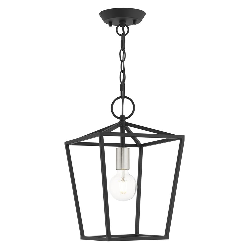 Livex Lighting 49432-04 Devonshire Convertible Semi Flush/Lantern in Black