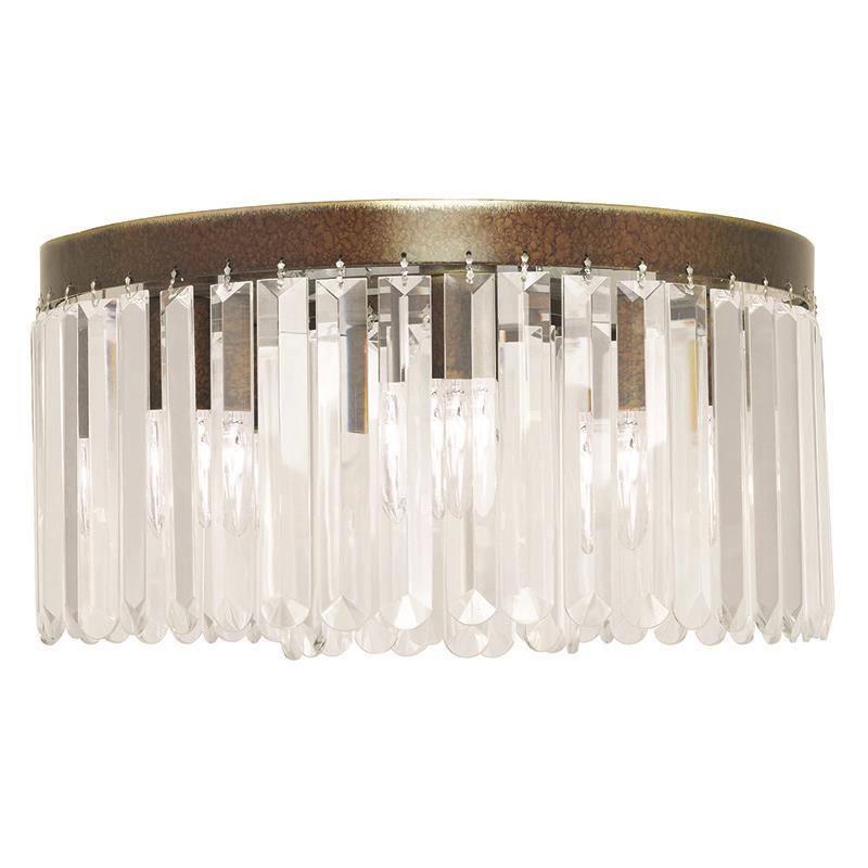 Livex Lighting 50554-64 Ashton 5 Light Ceiling Mount in Hand Painted Palacial Bronze